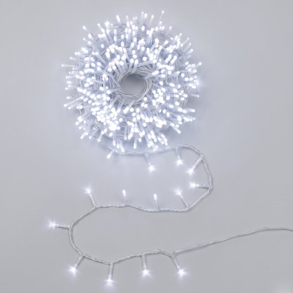 Aigostar - LED външна коледна гирлянда 100xLED/8 функции 5,3m IP44 студено бяло
