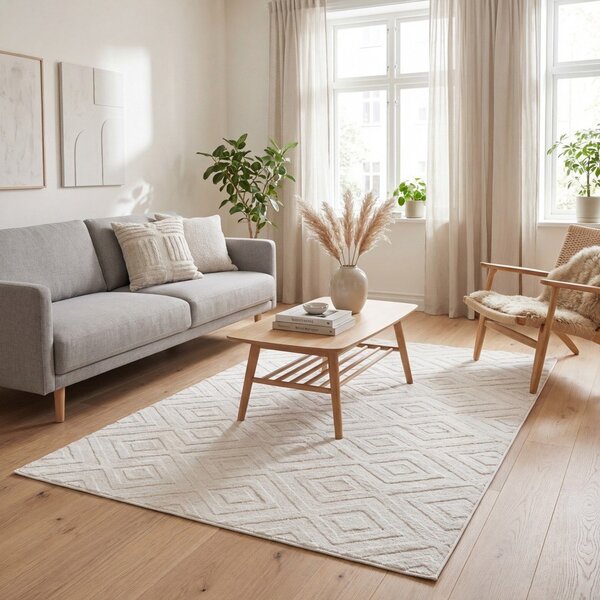 Кремав килим 120x170 cm Estilo – Universal