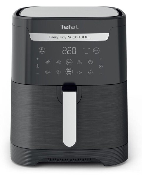 Черен фритюрник с горещ въздух Easy Fry & Grill XXL EY801815 – Tefal