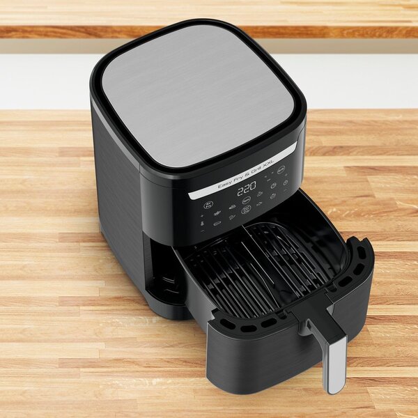 Черен фритюрник с горещ въздух Easy Fry & Grill XXL EY801815 – Tefal