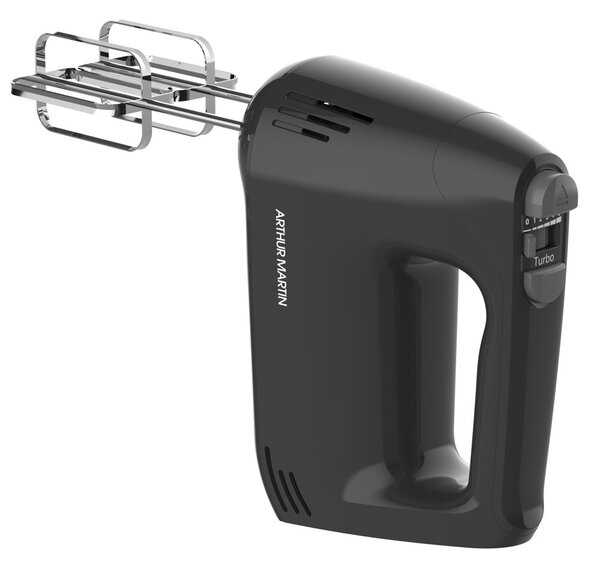 Миксер Arthur Martin HM9116A, 400W, 5 степени на работа, турбо, черен