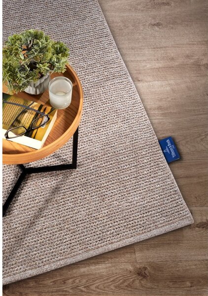 Светлокафяв ръчно изработен вълнен килим 60x90 cm Francois – Villeroy&Boch