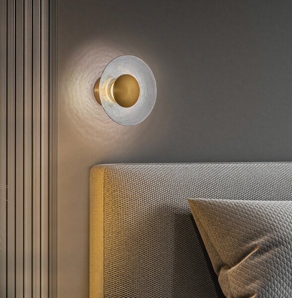 LED стенна лампа GLAMOUR LED/9W/230V златна
