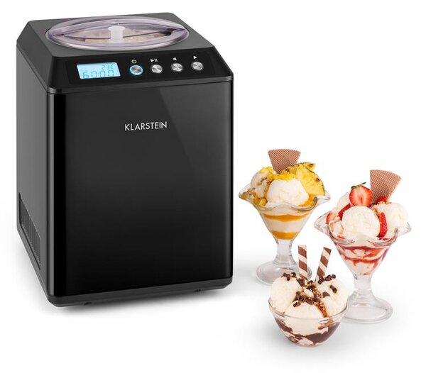 Klarstein VANILLY SKY FAMILY, машина за сладолед замразен йогурт 250W 2.5л, черна
