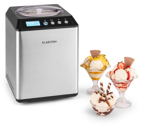 Klarstein VANILLY SKY FAMILY, машина за сладолед замразен йогурт 250W 2.5л, сребриста
