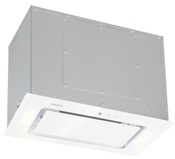 Klarstein Hektor, абсорбатор, вграждане, 52 cm извлича 530 m³/ч, LED, сензорен панел, стъкло