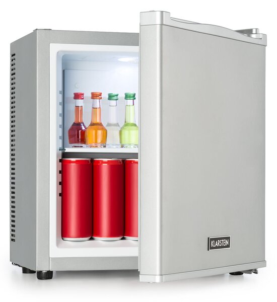 Klarstein Secret Cool, мини хладилник, мини бар, 13l, енергиен клас G, 0d, сребърен