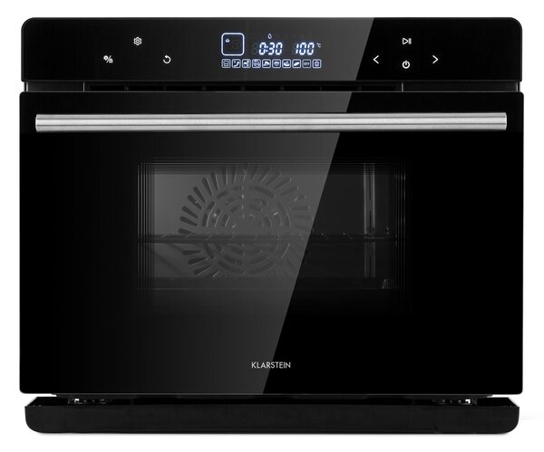 Klarstein MasterFresh, фурна на пара, 230 °C, 24 l, сензорен контролен панел, черна