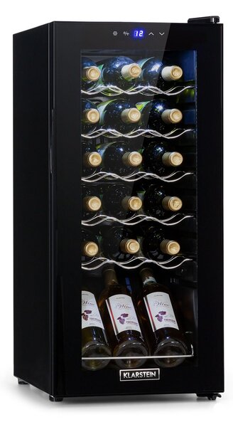 Klarstein Shiraz 18 Uno, охладител за вино, 50л, 18f,l сензорен панел за управление, 5-18°C