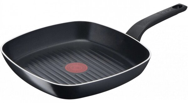 Грил Тиган Tefal B5674053, 26 см, Титаниево покритие, Diffusion дъно, Thermo-Signal, Thermo-Spot, Черен