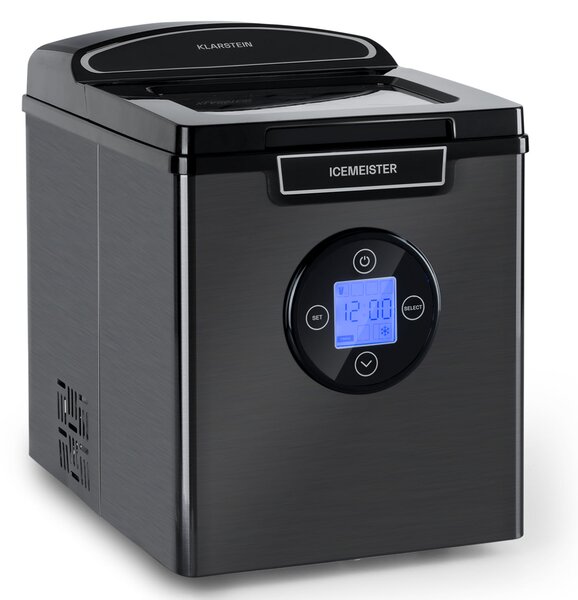 Klarstein Icemeister 2G, ледогенератор, 12кг/24 часа, LCD дисплей, неръждаема стомана