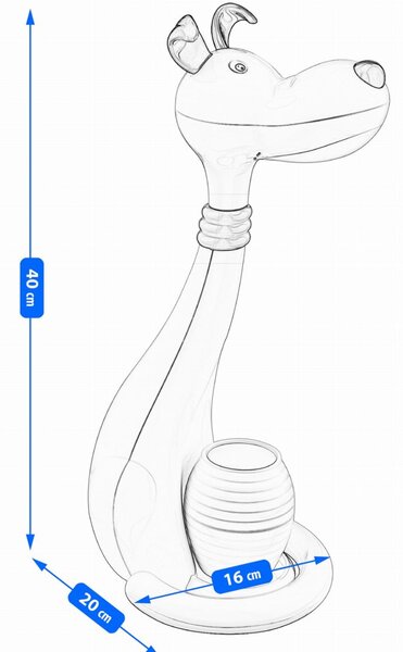 LED настолна лампа - куче 6W