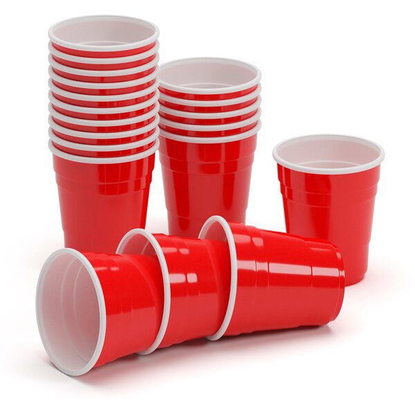 BeerCup Nadal, червени чаши за шотове, 2 oz, 50ml, чаши за алкохол, повторно използваеми, здрави