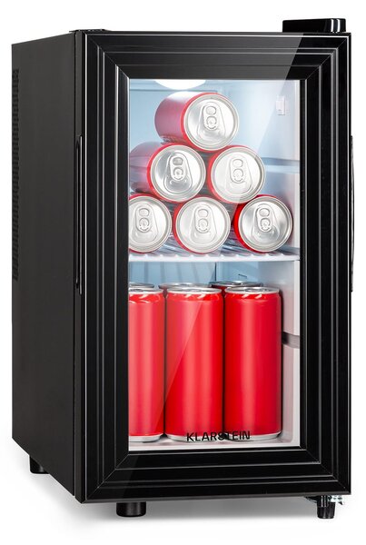 Klarstein Brooklyn 23 Slim, хладилник, LED, пластмасова вложка, стъклена врата