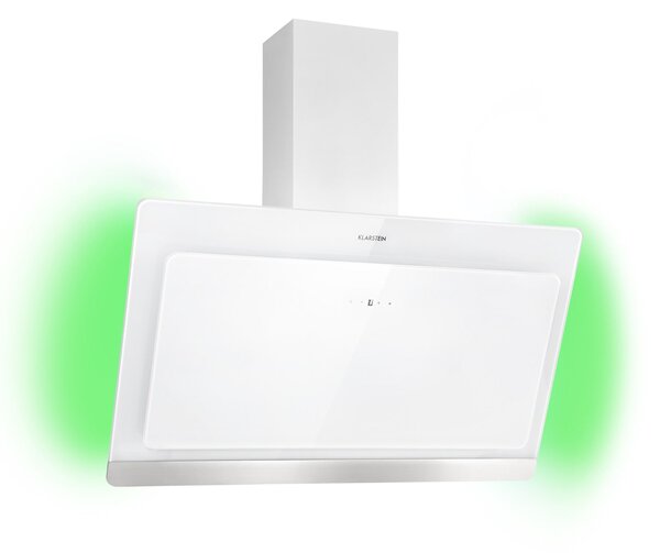 Klarstein Aurora Eco 90, Абсорбатор, 550 m³/h, 90 см, Коминен абсорбатор, Осветен, ЕЕС А+