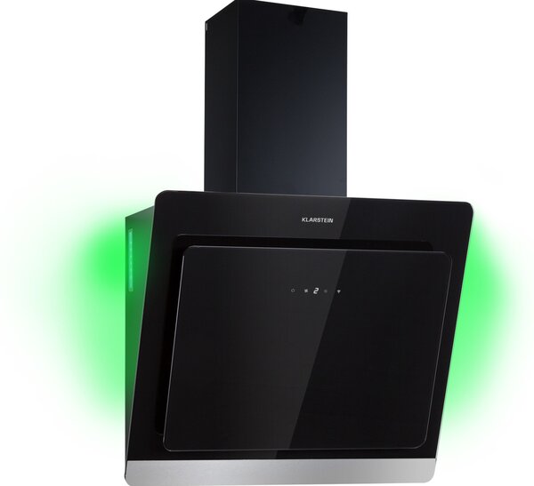 Klarstein Aurora 60 Smart, Абсорбатор, 550 м³/ч, 90 см, коминен абсорбатор, осветен, клас на енергийна ефективност А++