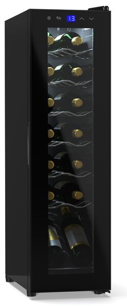 Klarstein Shiraz 14 Slim Uno хладилник за вино 14 бутилки 5 - 18 °C, сензорно управление