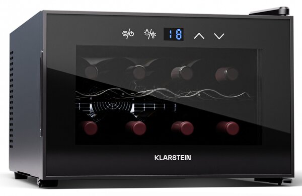Klarstein Shiraz 8 Uno, охладител за вино, 8 бутилки, 8 - 18 °C, сензорно управление
