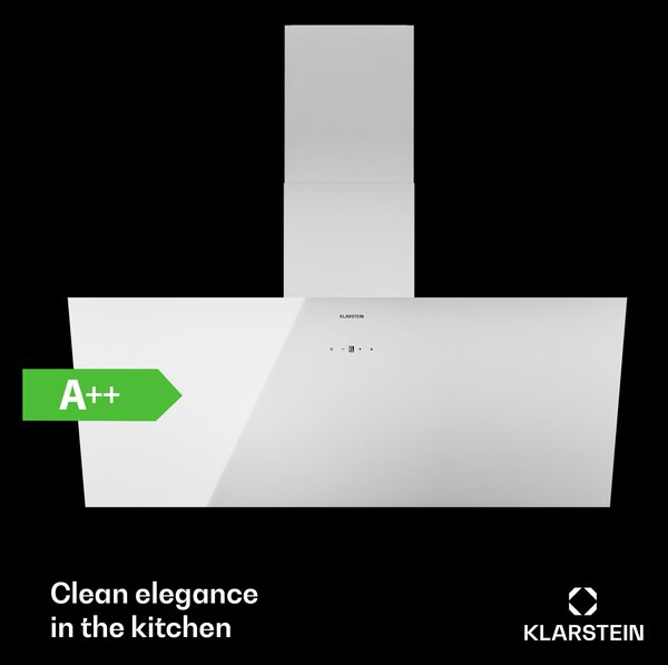 Klarstein Laurel 90, Абсорбатор, 90 cm, изхвърляне на въздух: 247 m³/h, LED Touch