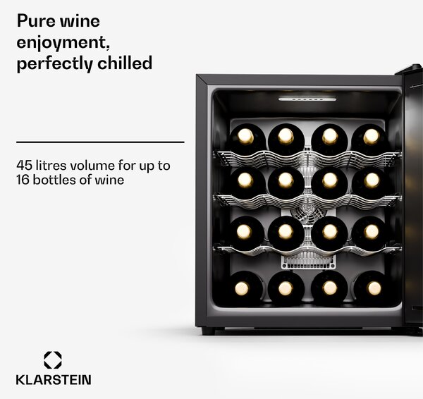 Klarstein Silent Vino 16 Uno, охладител за вино