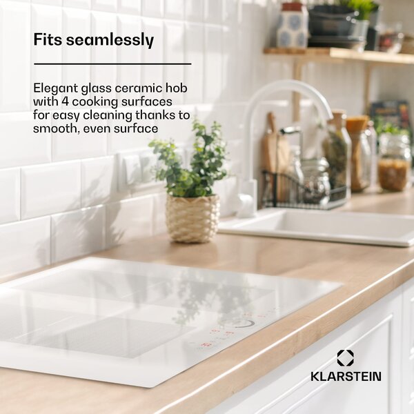 Klarstein Delicatessa 70 Flex, индукционен плот за вграждане, 4 зони, 7000W, стъклокерамика