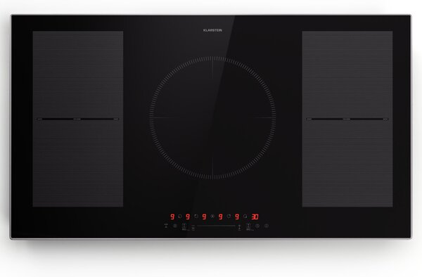 Klarstein Delicatessa 90 Hybrid Prime, индукционен плот за вграждане, 5 зони, 7200 W, самодостатъчен