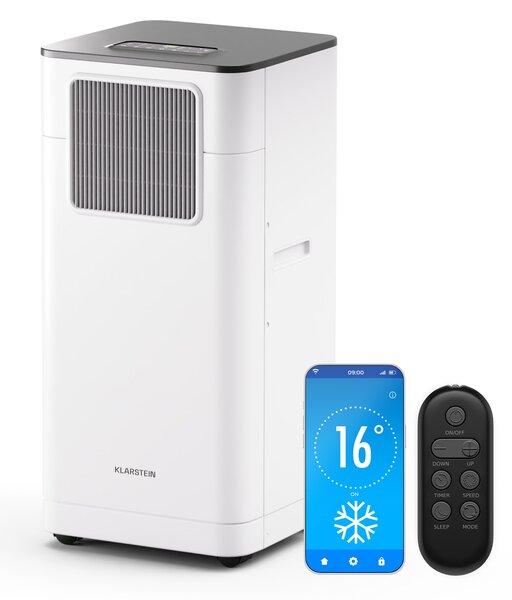 Klarstein Климатик Breeze Box 7K Smart PAC, Режим 3 в 1, Интелигентно управление, До 25 м², 24-часов таймер, Мобилен