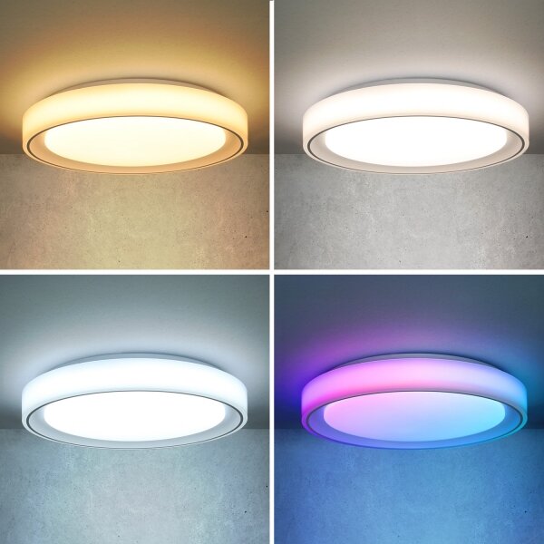 Brilagi-LED RGB димируемо осветително тяло FLOCO LED/30W/230V Wi‑Fi Tuya + LED/6W + дистанционно управление