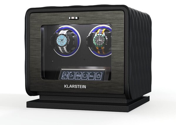 Klarstein LuminousTime навивач за часовници, 2 часовника, много настройки, LED, 10 dB