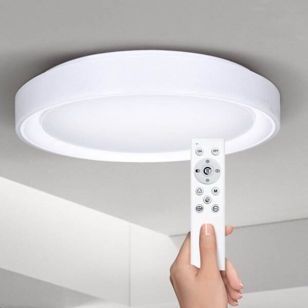 Brilagi-LED RGB димируемо осветително тяло FLOCO LED/30W/230V Wi‑Fi Tuya + LED/6W + дистанционно управление