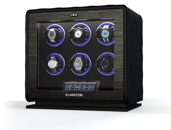 Klarstein LuminousTime навивач за часовници, 6 часовника, много настройки, LED, 10 dB