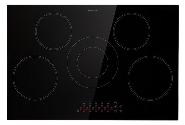 Klarstein Virtuosa 5, плот за вграждане, 5 зони, 8200W, стъклокерамика