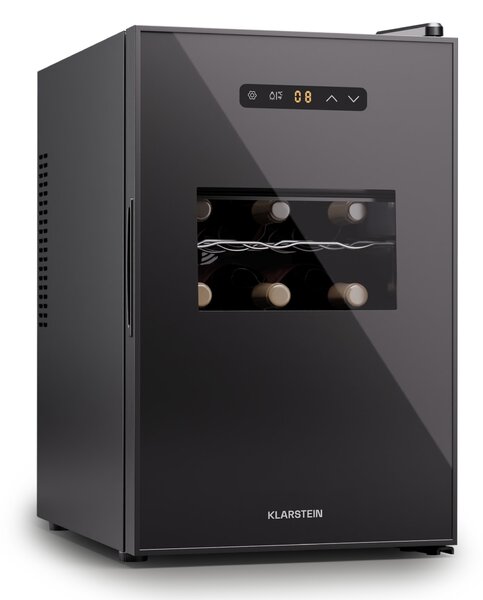 Klarstein Silent Vino 15 Uno Охладител за вино, 39 л / 15 бутилки, 5-18 °C Сензорен