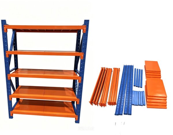Метален стелаж Heavy - 150 x 50 x 200 cm, различен брой рафтове