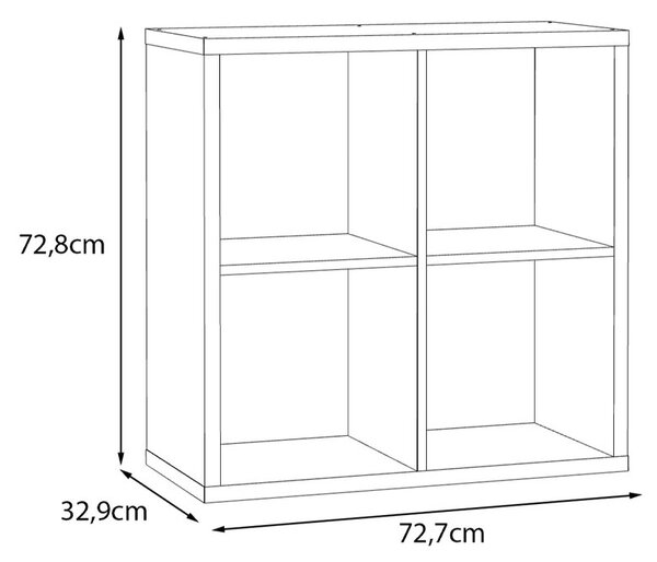 Етажерка Mauro - 72.8 x 72.7 x 32.9 cm, различни цветове