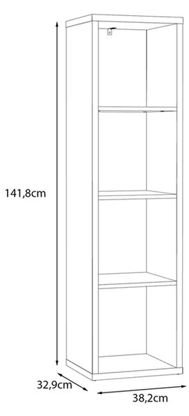 Етажерка Mauro - 57.8 x 42 x 1.5 cm, различни цветове