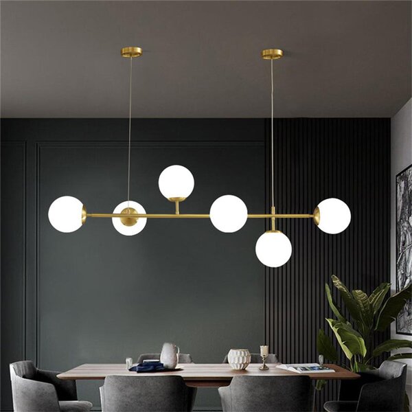 Таванна лампа bemfy led златиста метална 120x15x15см