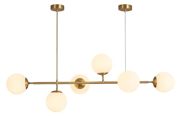 Таванна лампа bemfy led златиста метална 120x15x15см