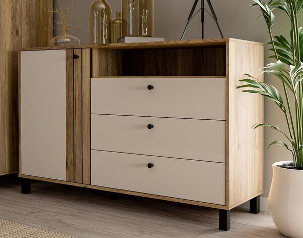 Скрин Killarney - 42 х 138.1 х 87 cm, бежов / кафяв