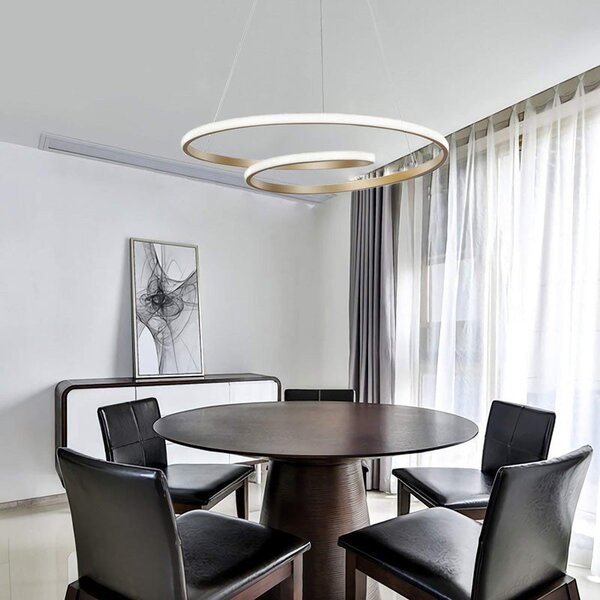 Плафон Rexon led златист метал d49x12см