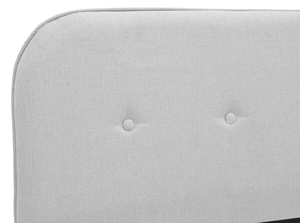 Легло Lumilux 160x200 см - Тапицирано с Плат в Сив Цвят