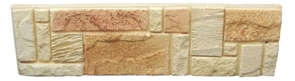 Права гипсова плочка "Испания" - 330 х 90 х 25 mm, 0.4 m² в пакет