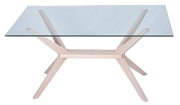Трапезна маса TG-6865GB Milky White - 150 x 90 x 75 cm