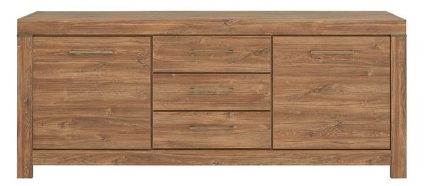 Шкаф German KOM2D3S/9/20 - 200 x 85 x 45 cm, дъб стърлинг