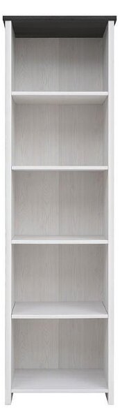 Етажерка Porto REG/60 - 58.5 x 199.5 x 40 cm, бяло/сиво