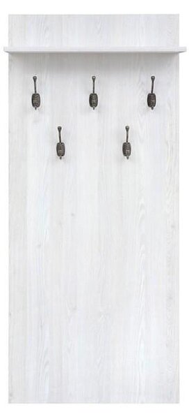 Закачалка Porto WIЕ/66 - 66 x 152 x 21.5 cm, бяло/сиво