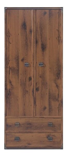 Гардероб Indiana JSZF2D2S - 80 х 195.5 х 57 cm, дъб шутер