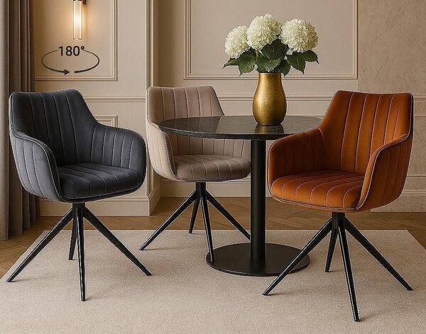 Трапезен стол Colin Velvet - 63 х 53 х 85 cm, различни цветове
