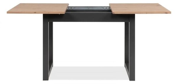 Разтегателна трапезна маса Denver 80B - 120 - 160 х 75 х 80 cm, дъб артисан / антрацит