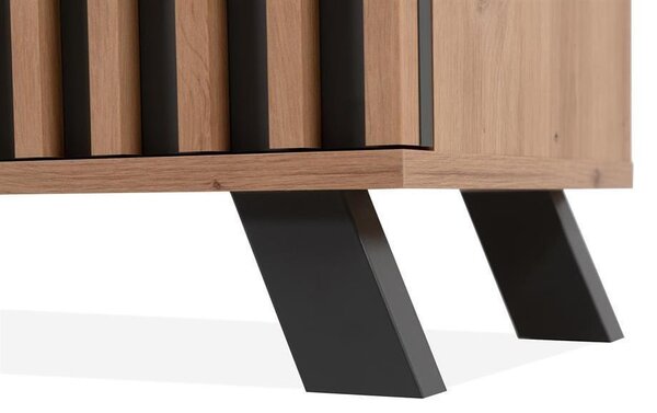 ТВ шкаф Medan 56A - 138 x 44 x 40 cm, дъб артисан / антрацит
